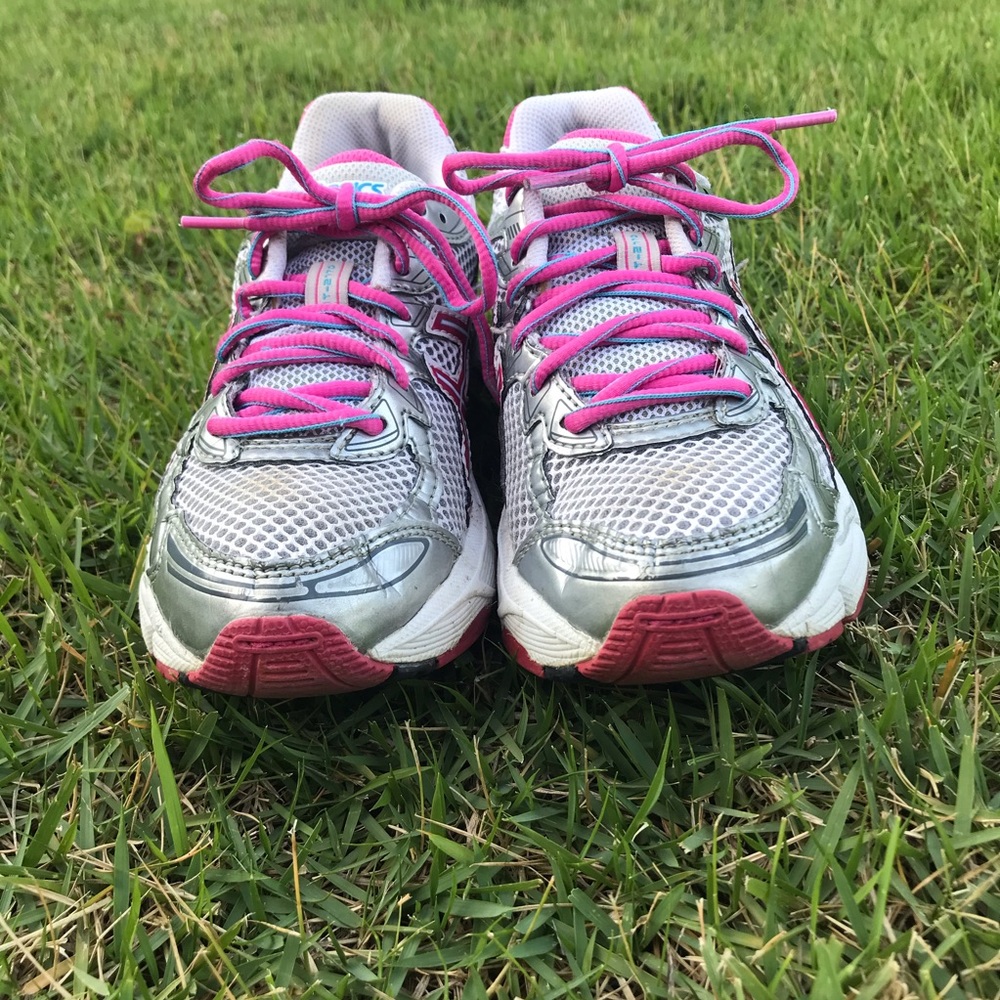 ASICS GT-2170 Womens shoes Sz 5 grey/pink - Picture 4 of 8